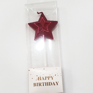 Diamond Star Ruby Red Candle